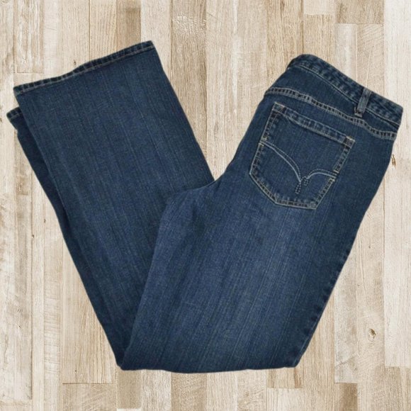 Fashion Bug Rodeo Boot Cut Blue Jeans, Stretch Denim Size 3 - Picture 1 of 8